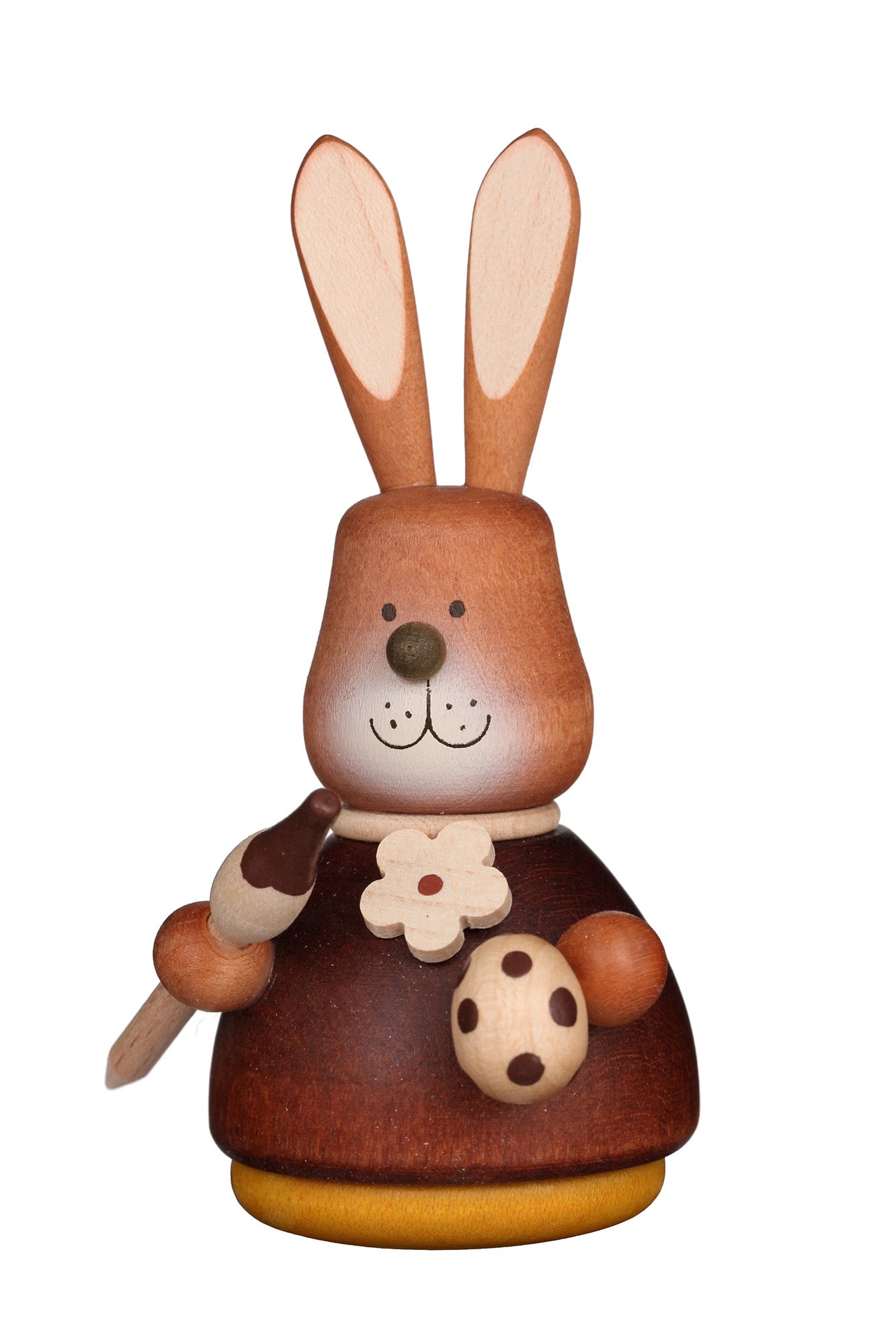 Easter bunny wobble figure with paint brush